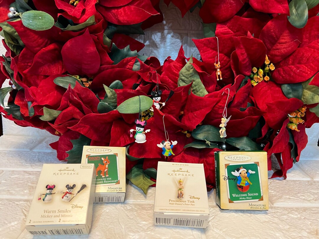 Hallmark Miniature Christmas Tree Ornaments Hallmark Etsy