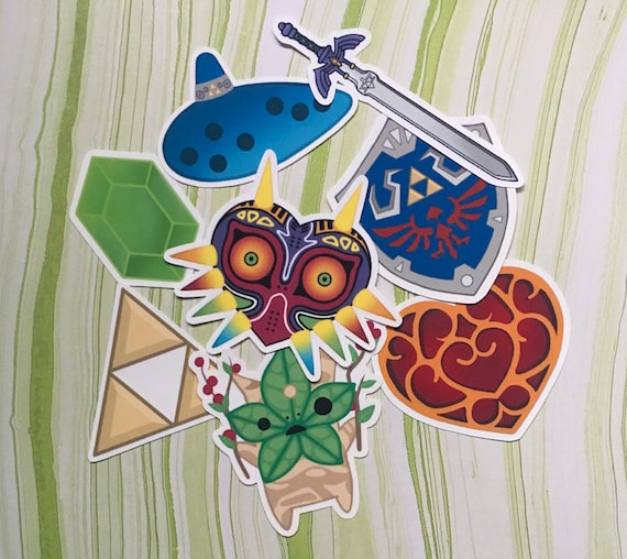 8 Zelda Stickers Cute Matte/glossy Stickers. Majoras Mask Etsy