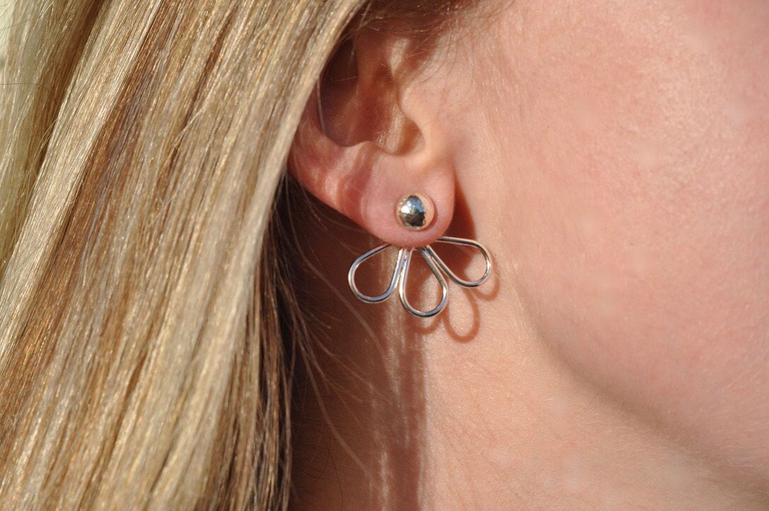 Flower Ear Jacket - Etsy
