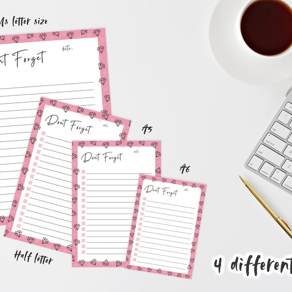 Dont Forget List - Etsy