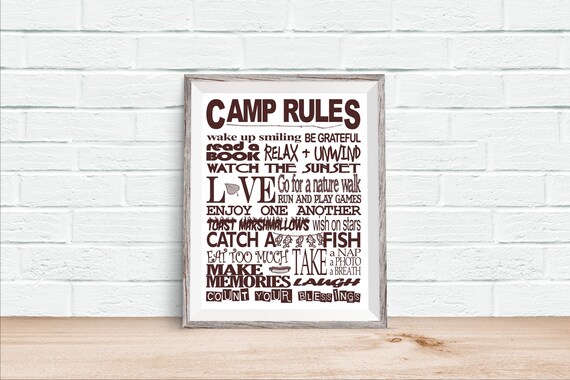 Free Free Camping Rules Svg 322 SVG PNG EPS DXF File
