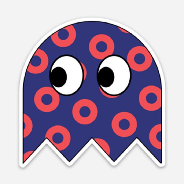 Phish Sticker:  Fishman Donuts | Ghost (Large)