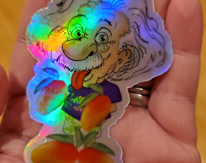 Phish Sticker: Genius Anyway | The Mango Song (Small, holographic)