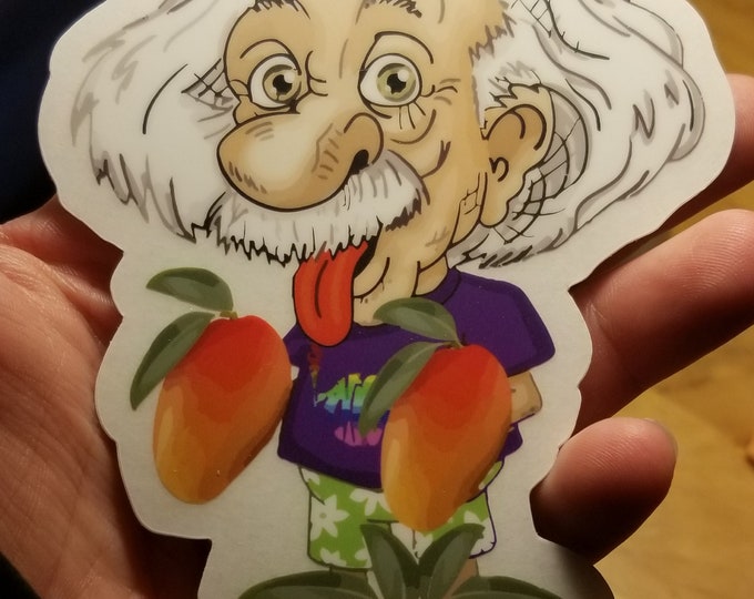 Phish Sticker: Genius Anyway | The Mango Song (Large, clear background))