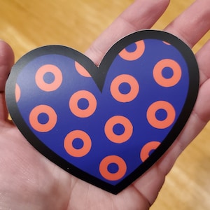 Phish Sticker: Fishman Donuts | Heart