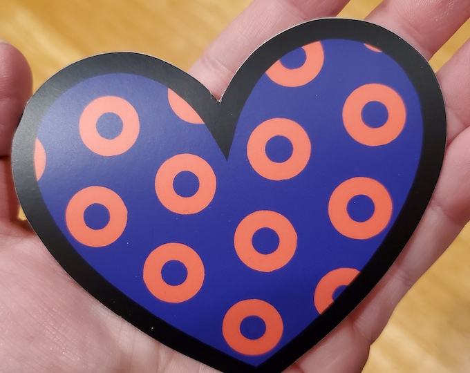 Phish Sticker: Fishman Donuts | Heart