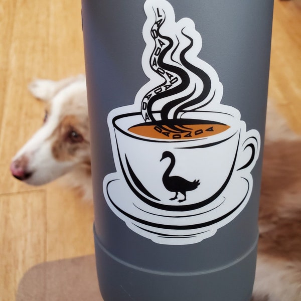 Goose Sticker: La Da Da Da | Hot Tea (Large)