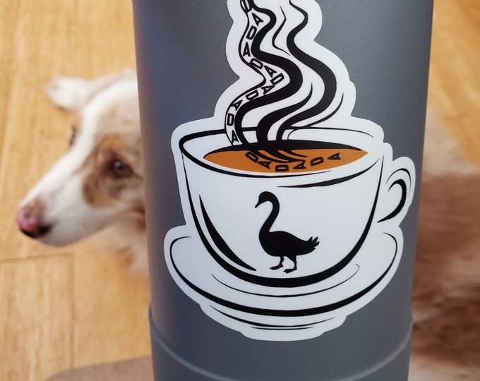 Goose Sticker: La Da Da Da | Hot Tea (Large)
