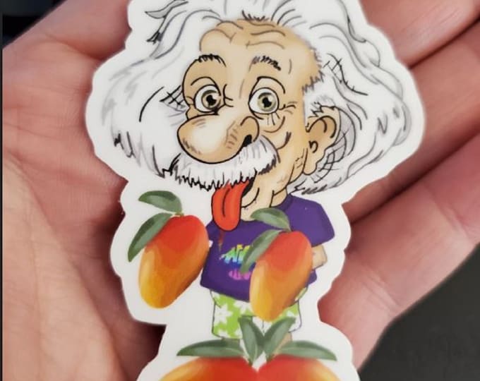 Phish Sticker: Genius Anyway | The Mango Song (Small, white background)