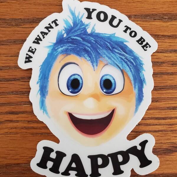 Phish Sticker : We Want You to Be Happy | Joy (Large)