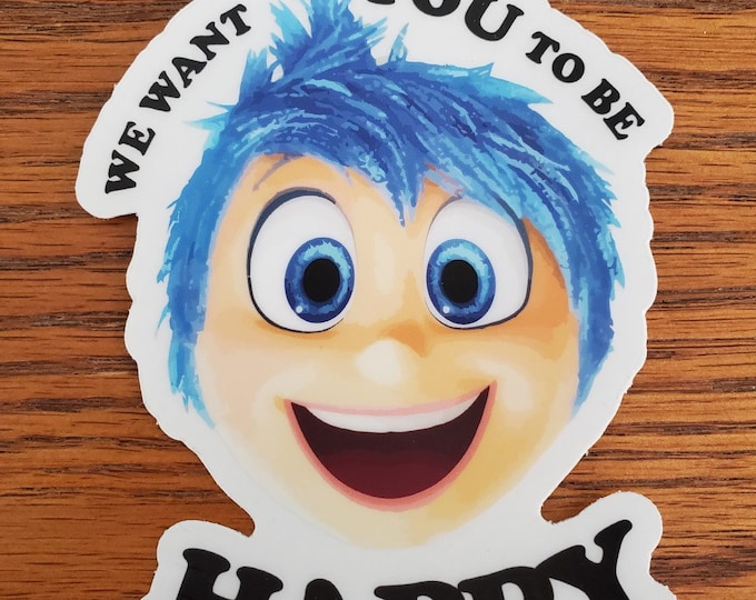 Phish Sticker : We Want You to Be Happy | Joy (Large)