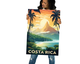 Cartel de viaje de Costa Rica
