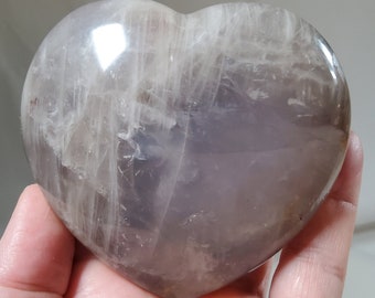 Blue Rose Quartz Heart - 004- Gift Idea, Crystals for Love, Valentines Day Gift, Crystals for Stress, Blue Rose Quartz, Love, Quality Quartz