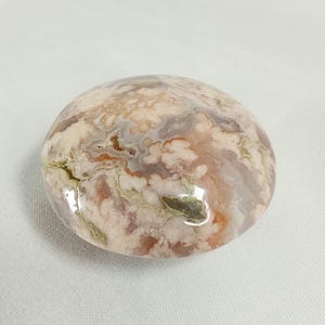 Flower Agate Palm Stone - 511 -Madagascar Crystal, 6 oz, Beautiful Colors, Gorgeous Patterns, Druzy Caves, Gift Idea, Natural Flower Agate