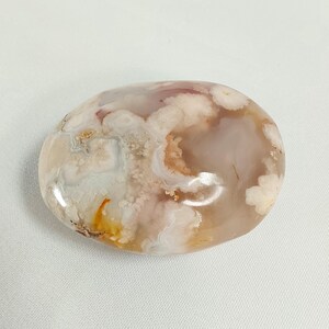 Flower Agate Palm Stone - 510 - Flower Agate, Agate Palm Stone, Crystal Palm Stones, Free Shipping, Agates, Large Agate Palm Stones