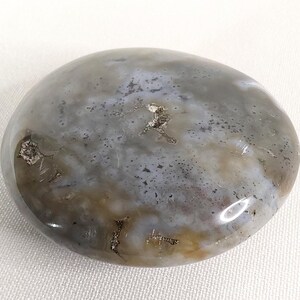 Veinless Ocean Jasper Palm Stone - 079 - Calming Crystal