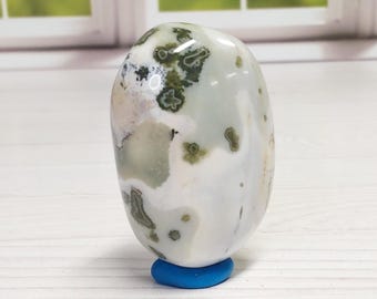7th Vein Ocean Jasper Palm Stone - 480 - Nurturing Crystal,  High Quality, Ocean Jasper, Natural, Unique Coloring, Rare Patterns