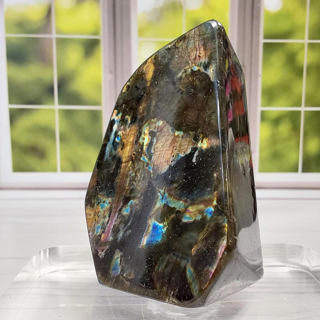 Spectrolite Color Spectrolite Free Form - 1028 - Vibrant Rainbow Flash, Intense Colors ...