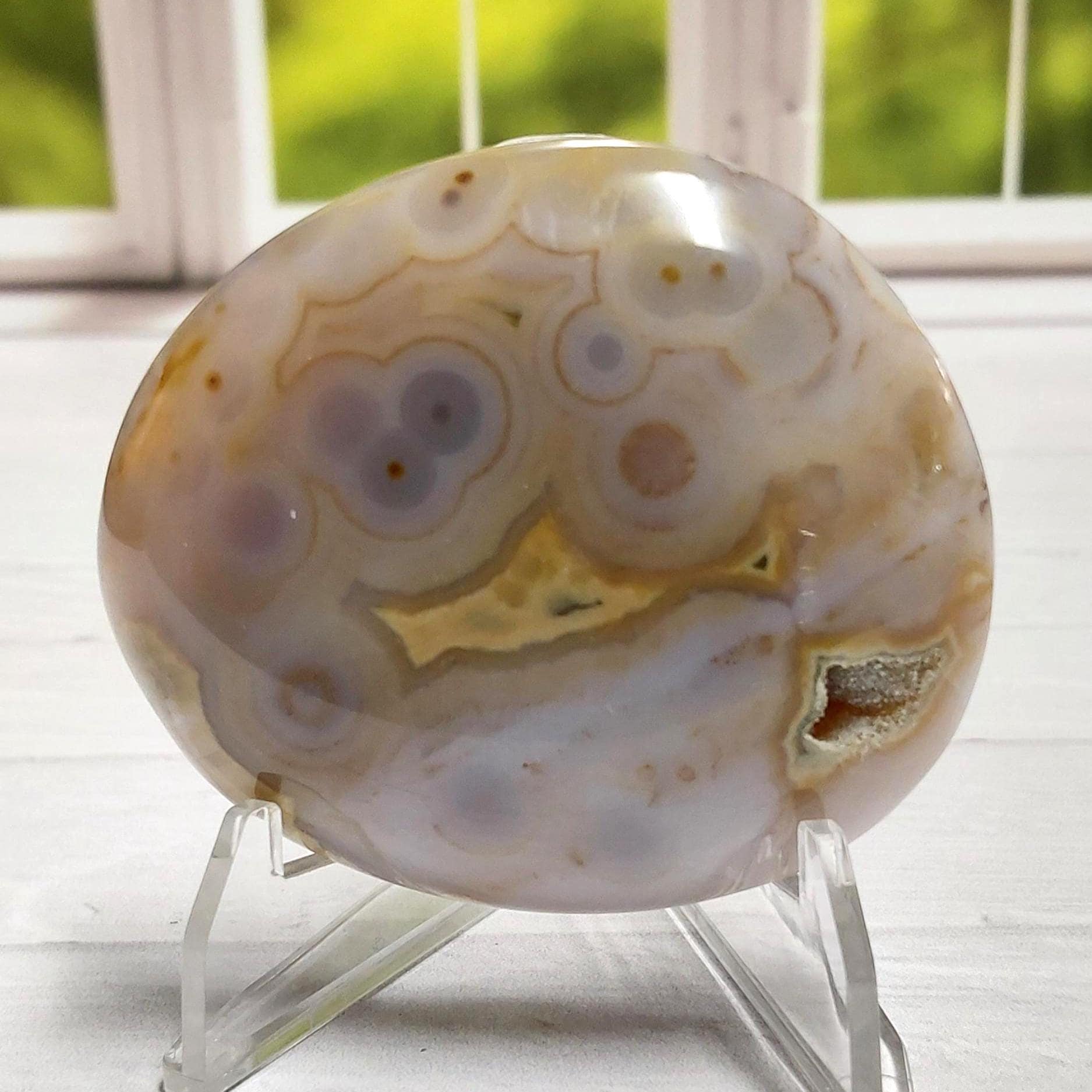 8th Vein Ocean Jasper Palmstones - Etsy