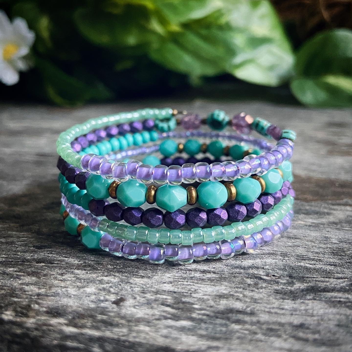 Memory Wire Bangle Memory Wire Cuff Bracelet Wrap Around Etsy