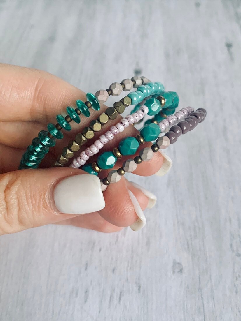 Memory Wire Bangle Memory Wire Cuff Bracelet Wrap Around Boho