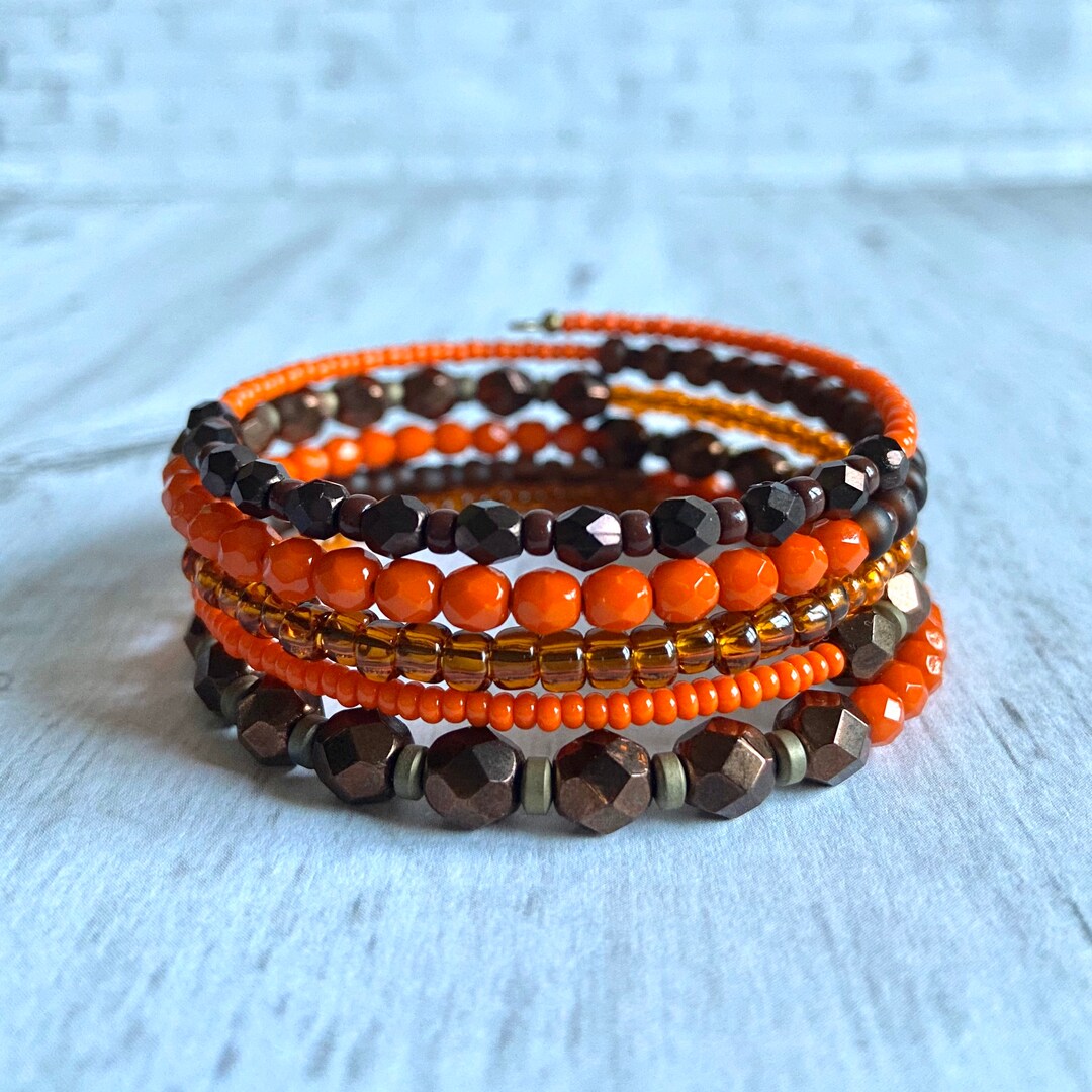 Memory Wire Bangle Memory Wire Cuff Bracelet Wrap Around Boho Bracelet