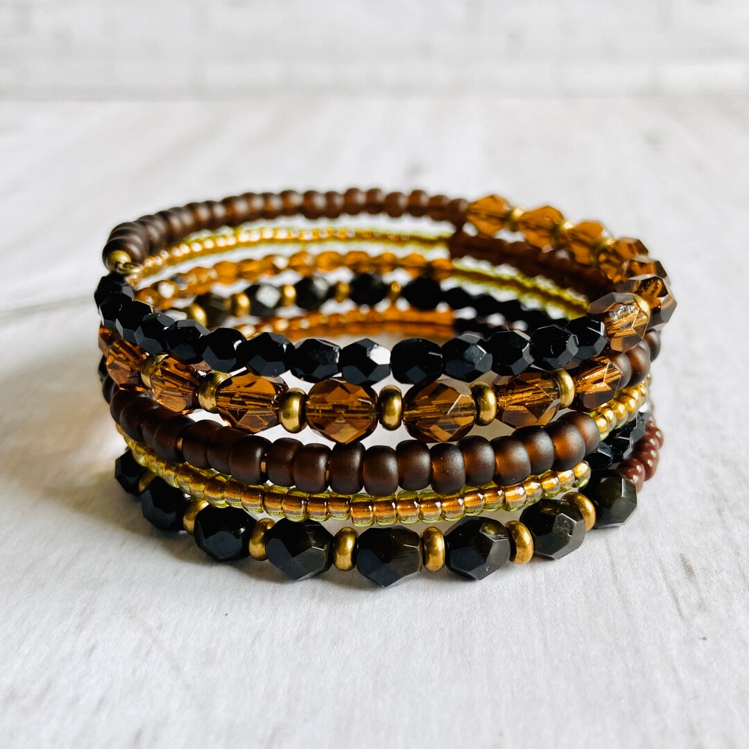 Memory Wire Bangle Memory Wire Cuff Bracelet Wrap Around Boho Bracelet