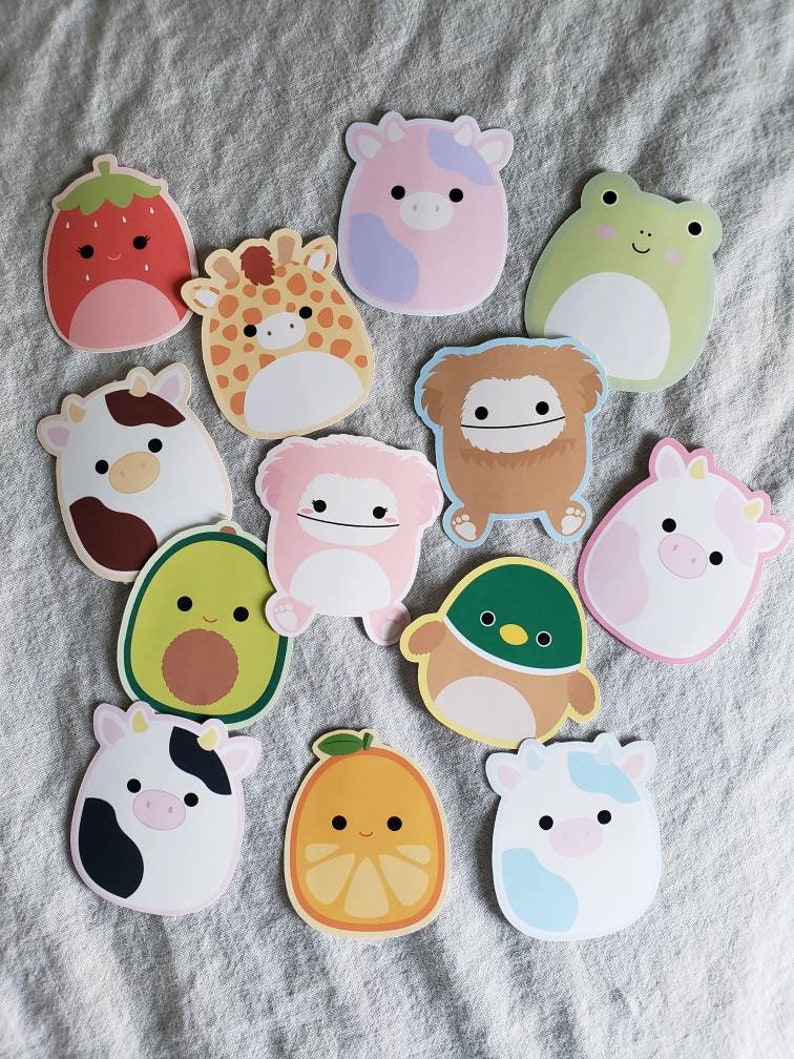 Squishy Animal Stickers 