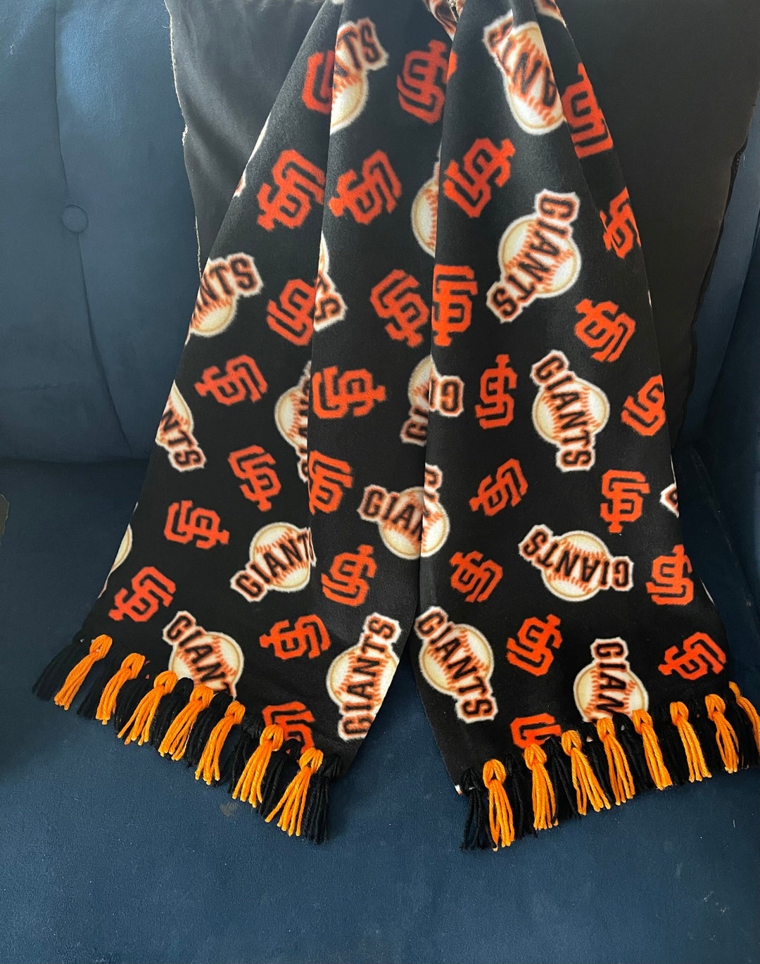 SAN FRANCISCO GIANTS Handmade Fleece Scarf - Etsy