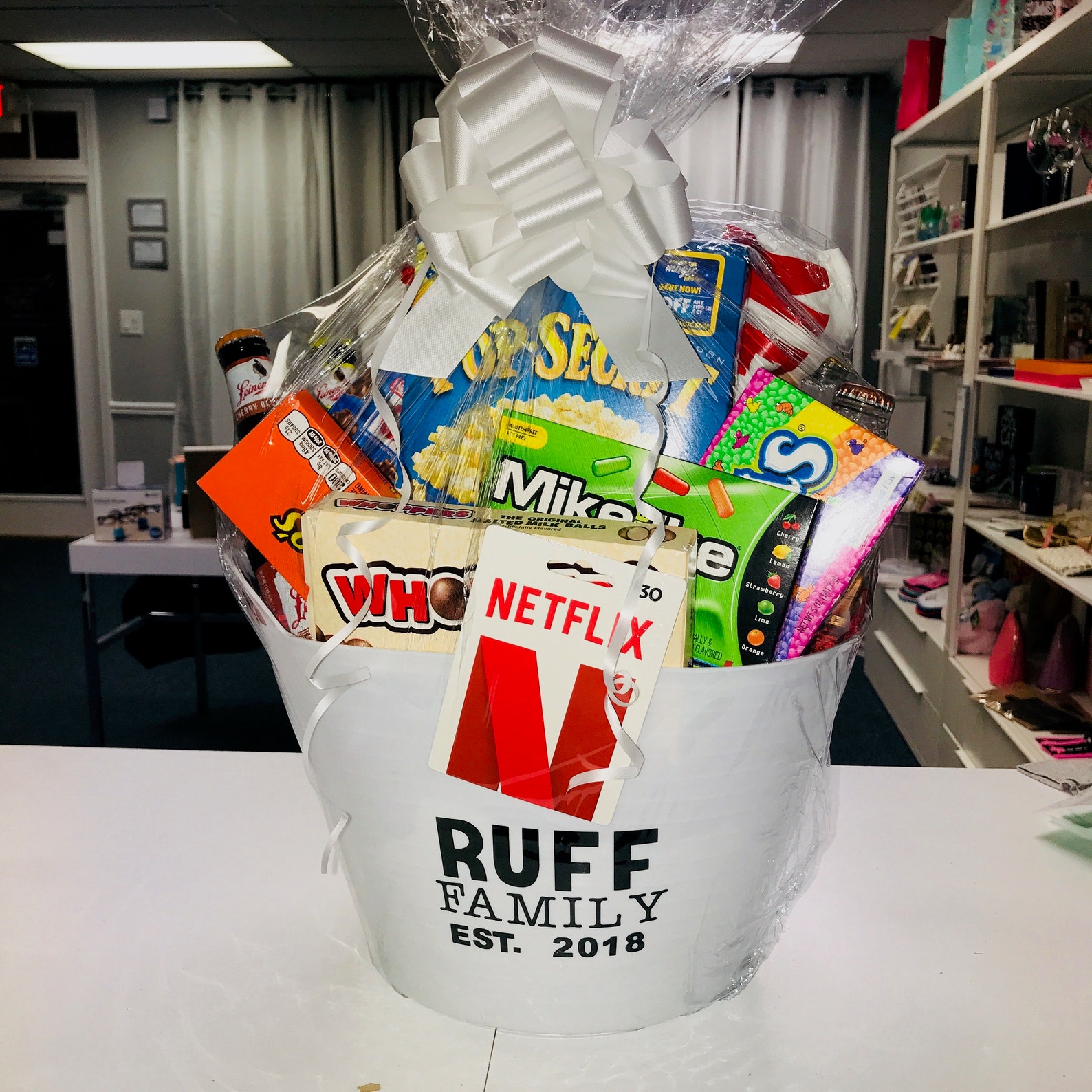 Quarantine and Chill Family Fun Basket With Netflix Gift Card Etsy