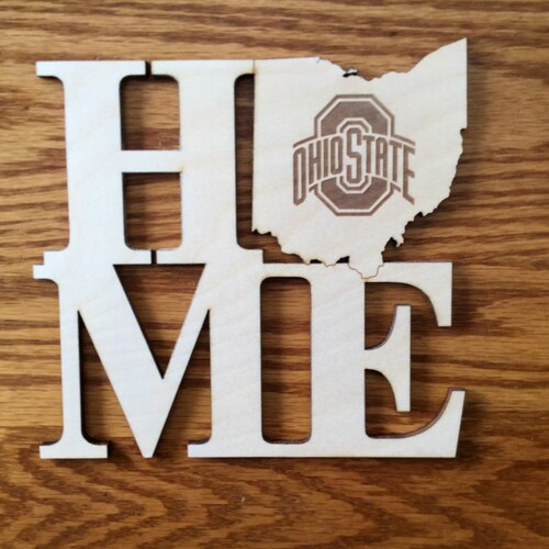 Ohio State Buckeyes Logo Wall Door Hanger or Cutout Etsy