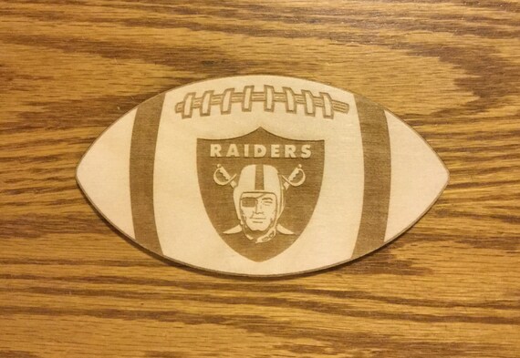 Oakland Raiders Logo Football Wall Door Hanger Or Cutout Etsy