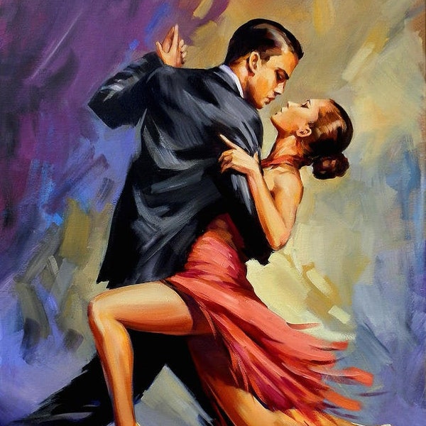 Tango cross stitch pattern, Couple Dancing Tango cross stitch, Dance Tango Cross Stitch Pattern, Pdf, Instant Download