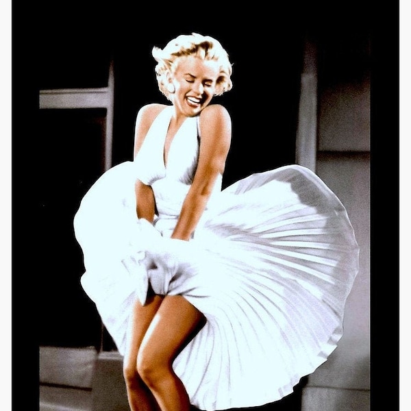 Marilyn Monroe Cross Stitch Pattern, Famous cross stitch Dress Up Marilyn Monroe, Pdf instructions, Instant Download