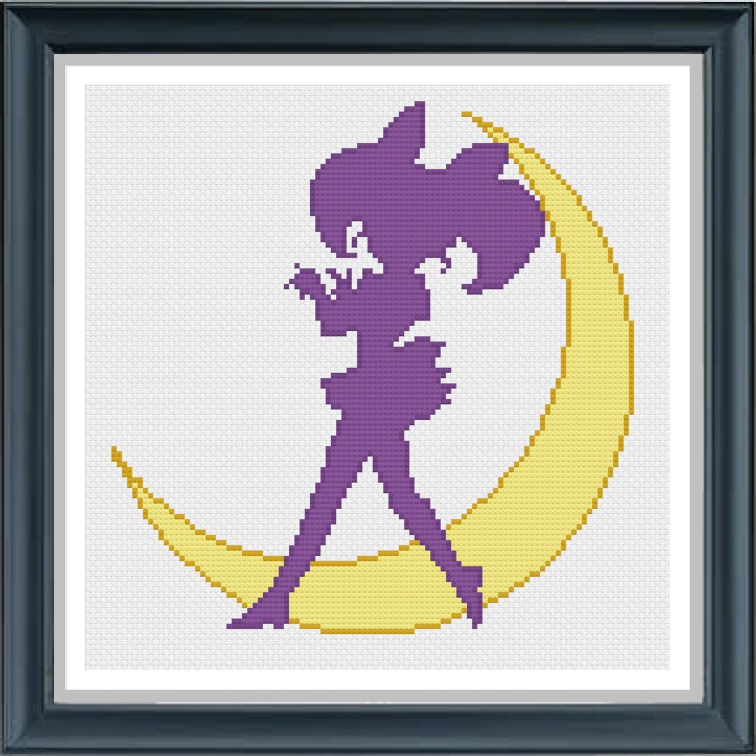 Chibiusa Cross Stitch Pattern, Sailor Moon Cross Stitch, Manga Cartoons