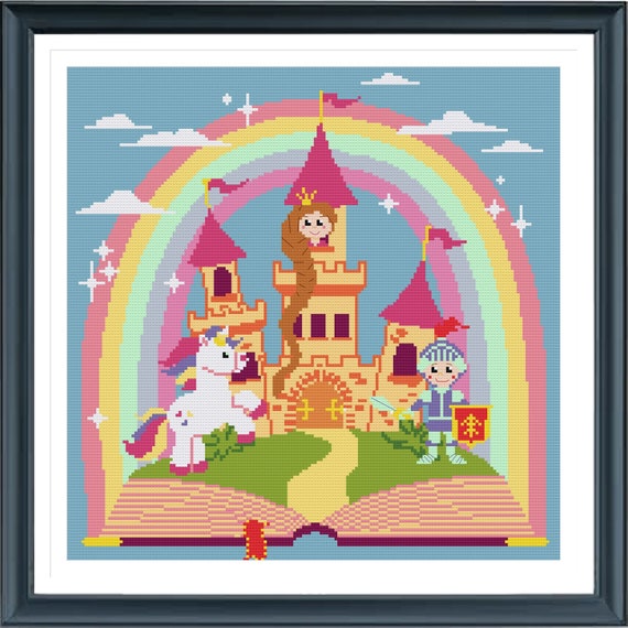 Cross stitch fairy tale cross stitch carriage cross stitch fairy palace