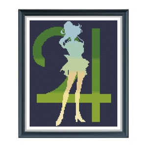 Sailor Jupiter cross stitch Pattern, Sailor Moon cross stitch, Anime Stitch, Easy cross stitch Pdf File, Instant Download