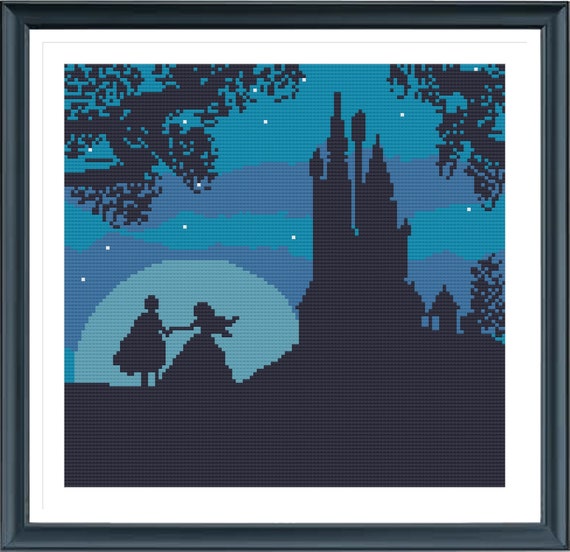 Cross stitch fairy tale cross stitch carriage cross stitch fairy palace