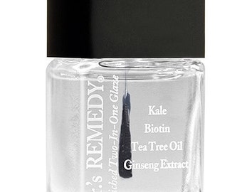 TOTAL 2 in 1 Base / Top Coat (Clear) - Drs Remedy Anti-Fungal Enriched Vegan Nail Care (24 FREE)