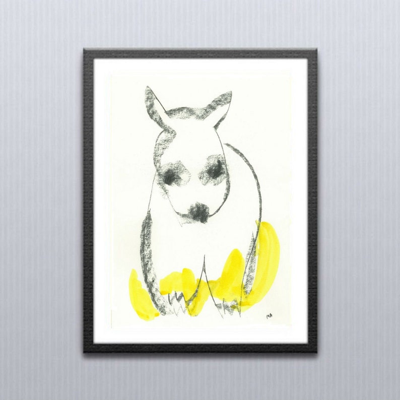 Dog print drawing, little dog charcoal, Modern charcoal, charcoa