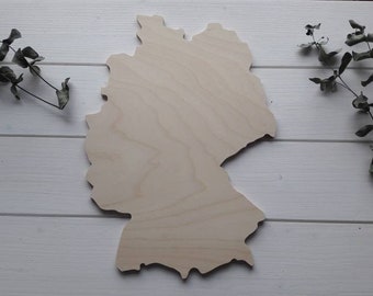 Individuelle Landkarte aus Holz (groß) | personalisierte Auswahl des Landes / der Insel