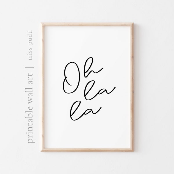 Oh La La Poster - Etsy