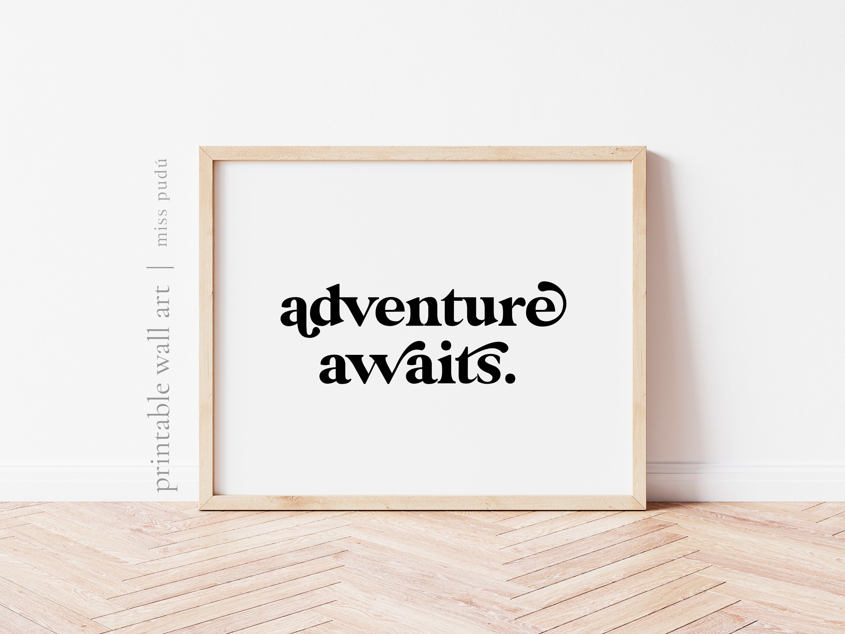 Adventure Awaits Printable Digital Download Wanderlust Wall - Etsy