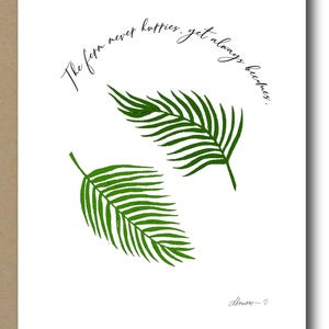 The two ferns Greeting Card - Blank Note Card