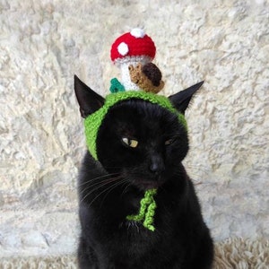 Mushroom Cat Hat: Crochet Halloween Costume