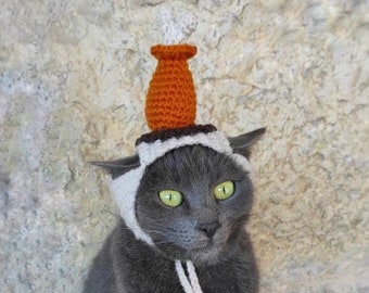 Chicken Drumstick Hat, Pet Costume, Drumstick Hat for Cat, Costume for Cat, Cat Outfit,Halloween Costume,Chicken Hat