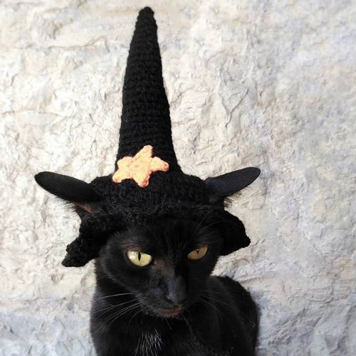 Gray Witch Hat for Cat Pet Costume Cat Halloween Costume - Etsy