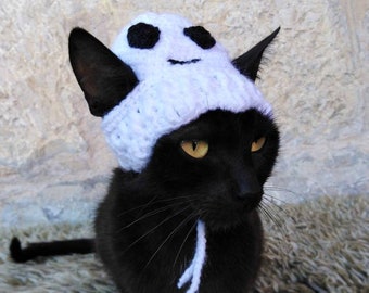 Halloween Ghost Hat for Cat, Halloween Costume, Hats for Cats, Cat Accessories