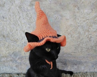 Halloween Cat Hat Etsy - black cat hat roblox