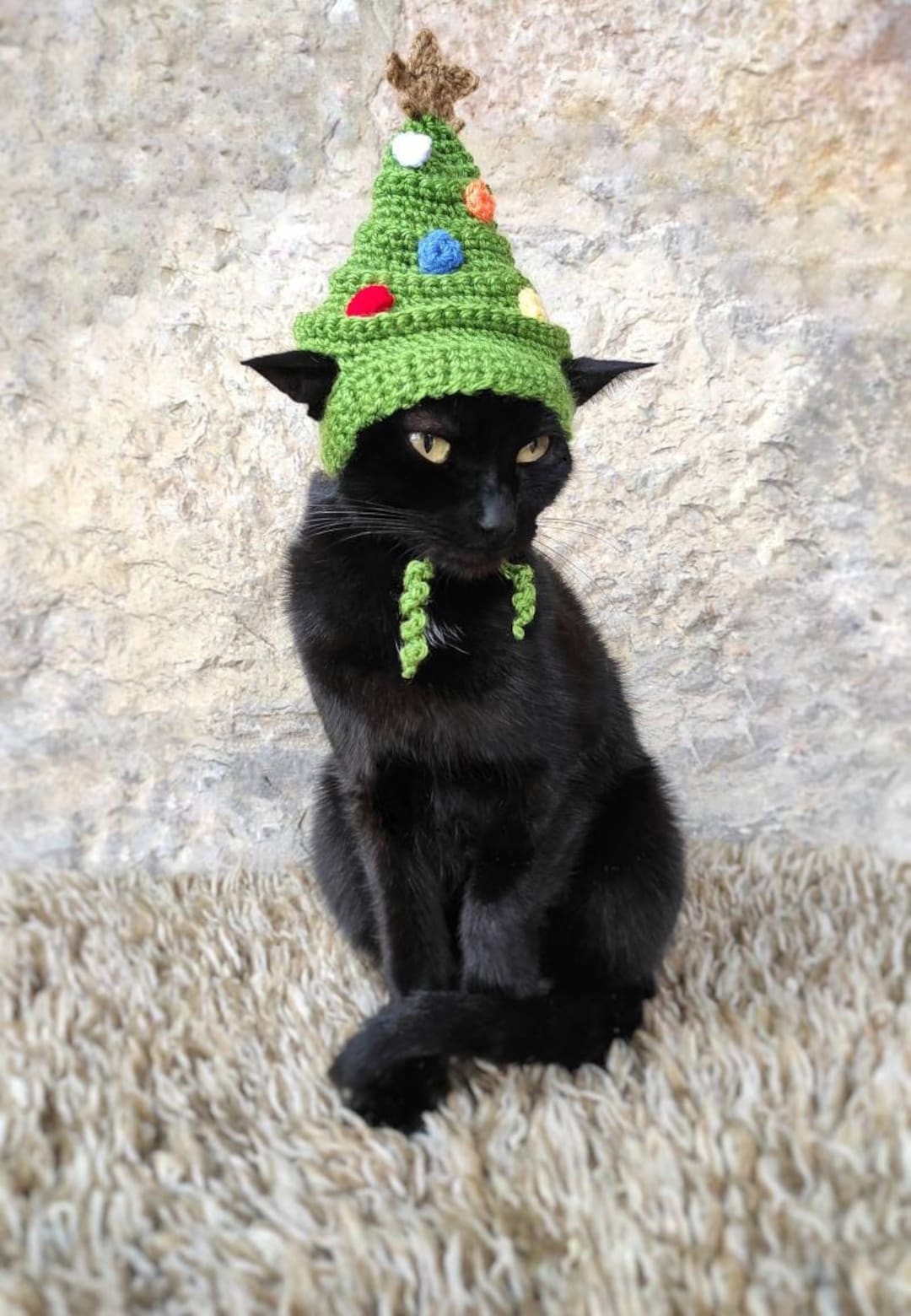 Weihnachtsbaum-Hut für Katze: Feiertags-Haustier-Kostüm - Etsy Schweiz, image size:1080x1560